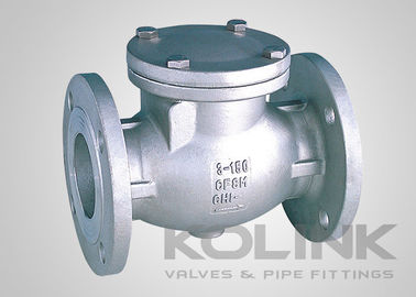JIS Swing Check Valve CF8 CF8M SCS13A SCS14A Flanged Dampper beschikbaar
