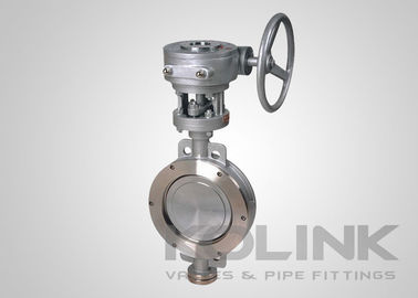 U-sectie geflensde concentrische vlinderklep DN50-DN1200