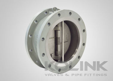 Flanged Double-door Wafer Check Valve Roestvrij staal Veerkrachtig & Metalen Zit