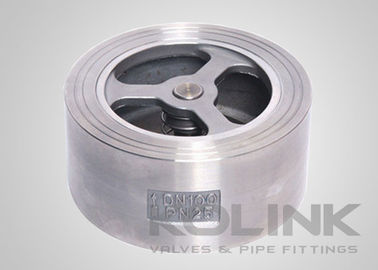 Wafertype Lift Check Valve Roestvrij staal Eenplaat Verticale Stroom