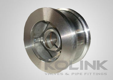 Wafertype Lift Check Valve Roestvrij staal Eenplaat Verticale Stroom