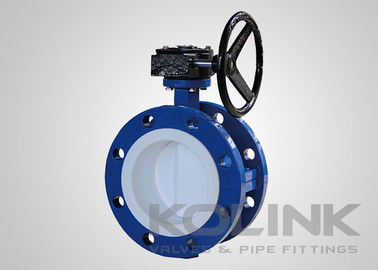 PTFE Gevoerde Vlinderklep 2-48 Inch Klasse 150 Concentrische Schijf