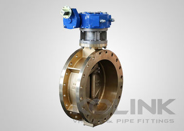 Triple Offset Bronze C95500 vlinderklep wafer met flenzen