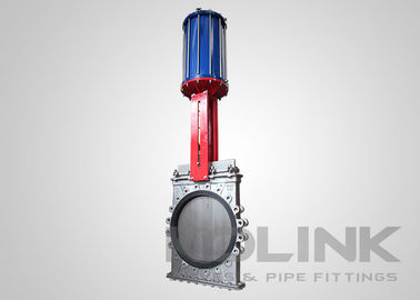 Door de geleiding geleide slurry knife poortkleppen met onderdek en spoelpoorten