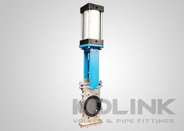 Door de geleiding geleide slurry knife poortkleppen met onderdek en spoelpoorten