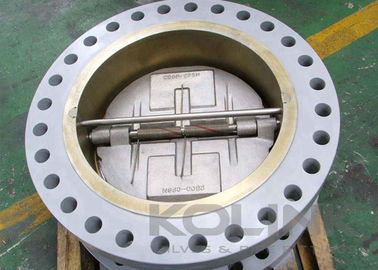 Flanged Double-door Wafer Check Valve Roestvrij staal Veerkrachtig & Metalen Zit