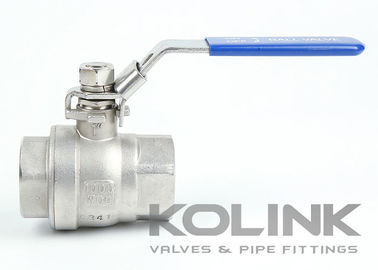2-delige kogelklep BSPT NPT 1000PSI Full Bore CF8 CF8M roestvrij staal