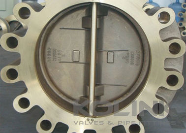 Bronzen dubbele deur Wafer Check Valve Lugged C95800 AB300 Flanged Long Life Span