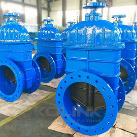 Ductile ijzeren poortklep PN10-25 met rubberen stoel en handwiel