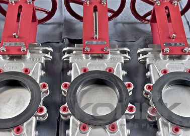 Door de geleiding geleide slurry knife poortkleppen met onderdek en spoelpoorten