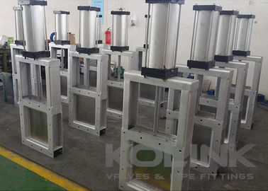 Vierkante Guillotine Mesafsluiter Koolstofstaal Roestvrij Staal 4-40 Inch