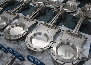 Flanged Knife Gate-klep met SS-afbuigingskegel voor stoelbescherming
