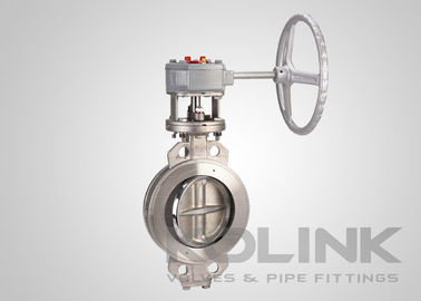 U-sectie geflensde concentrische vlinderklep DN50-DN1200